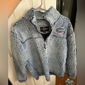 Blue Gators 1/4 zip Sherpa